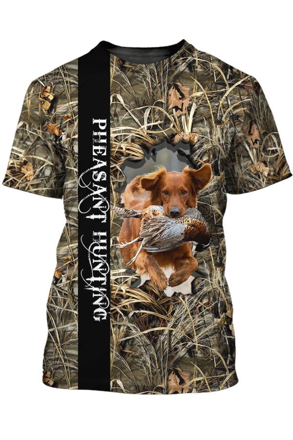 Pheasant Hunting Dog T-Shirt, Dog T-Shirt For Humans