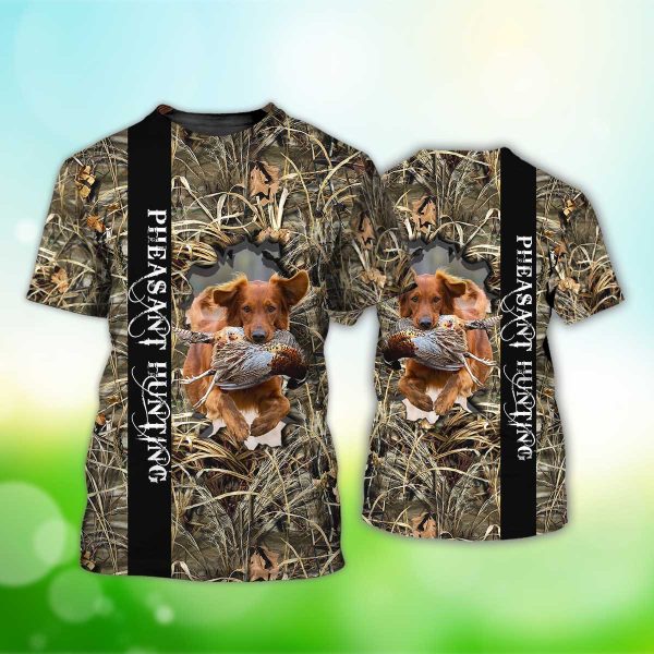 Pheasant Hunting Dog T-Shirt, Dog T-Shirt For Humans