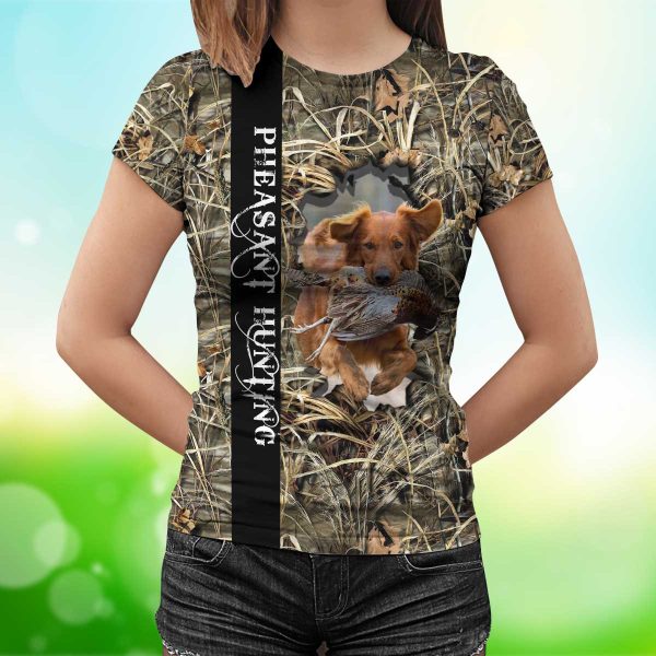 Pheasant Hunting Dog T-Shirt, Dog T-Shirt For Humans